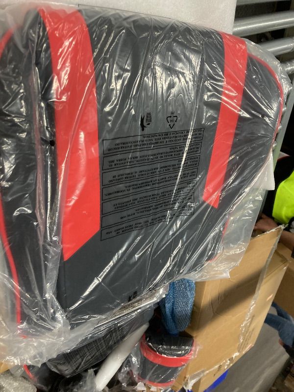 Photo 1 of **MISSING PARTS***EDX Ergonomic Gaming Chair High Back Office Chair with Lumbar Support and Adjustable Armrests Swivel Racing Chair, Black and Red