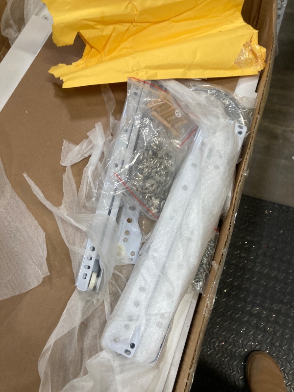 Photo 1 of ***MISSING HARDWARE**UBesGoo 4-Drawer Dresser Pure White with Metal Handles Bedside Night Stand Bedroom, White