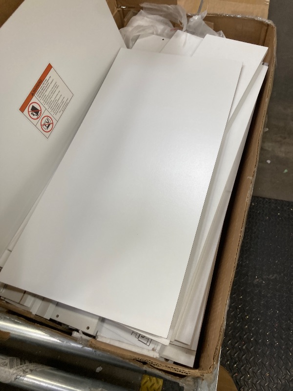 Photo 1 of ***MISSING HARDWARE**UBesGoo 4-Drawer Dresser Pure White with Metal Handles Bedside Night Stand Bedroom, White