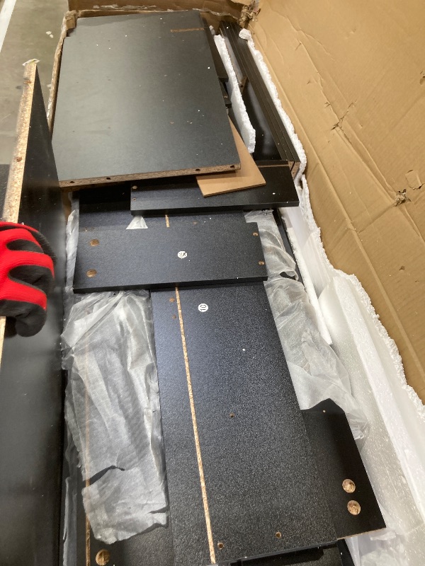 Photo 1 of ***Selling for Parts Only***Homall 6 Drawer Wood Dresser Furniture, Double Tier Storage Cabinet for Bedroom & Living Room, Black Finish