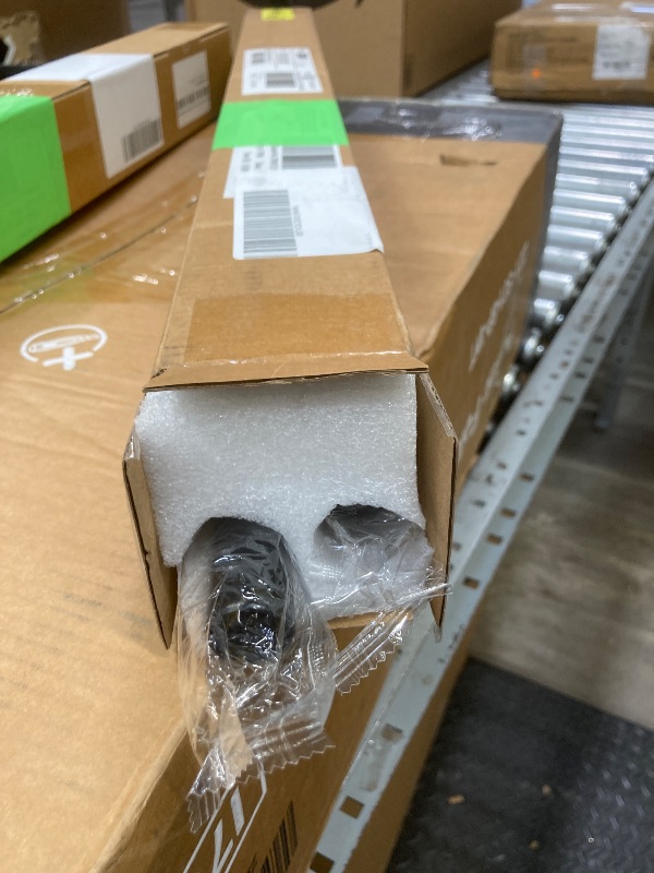 Photo 1 of 1" Rust-Resistant Curtain Rod,Black Curtain Rods for Windows 28" to 48", End Indoor/Outdoor Single Curtain Rod