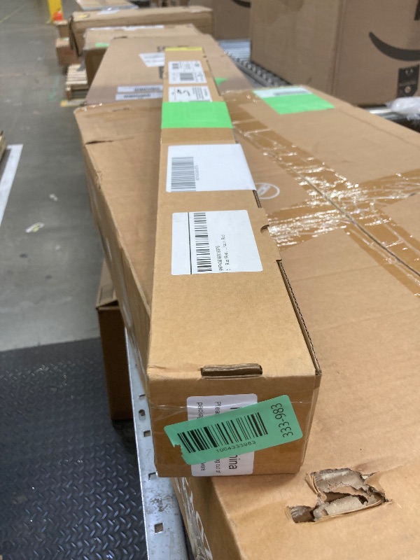 Photo 1 of 1" Rust-Resistant Curtain Rod,Black Curtain Rods for Windows 48" to 86", End Indoor/Outdoor Single Curtain Rod