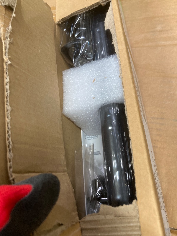 Photo 1 of 1" Rust-Resistant Curtain Rod,Black Curtain Rods for Windows 48" to 86", End Indoor/Outdoor Single Curtain Rod