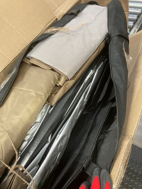 Photo 1 of ***STORAGE BAG IS DAMAGED***Garvee 10x10 Pop Up Canopy Tent Outdoor Canopy One-Person Set Up Heavy Duty Commercial Instant Tent Shelter, 4-Sidewall+Khaki***STORAGE BAG IS DAMAGED***