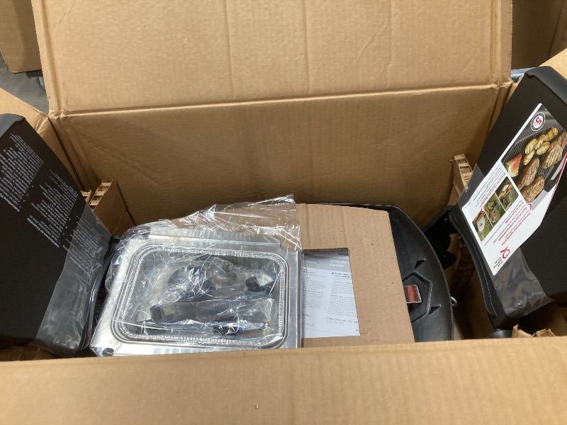 Photo 1 of ***GRILL PLATE IS MISSING****Weber Q 1200 Portable Single Burner Propane Gas Grill, Orange***GRILL PLATE IS MISSING****