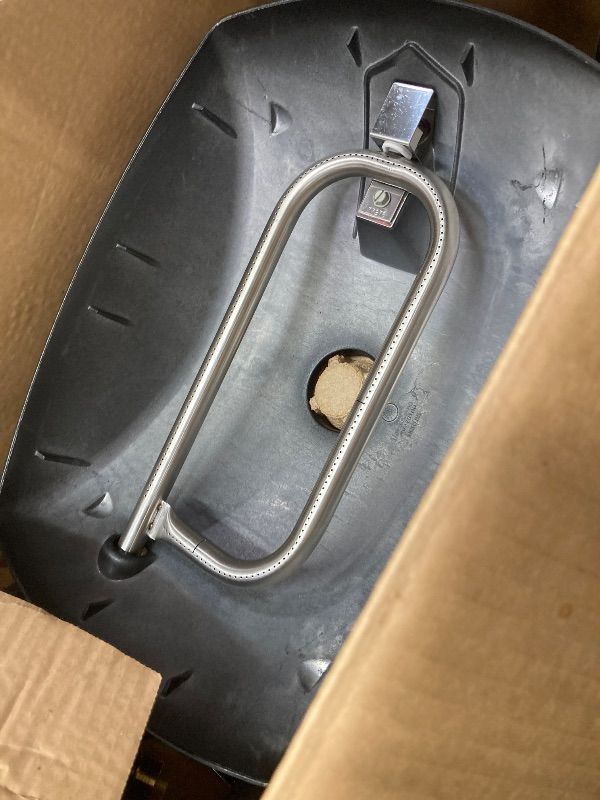 Photo 1 of ***GRILL PLATE IS MISSING****Weber Q 1200 Portable Single Burner Propane Gas Grill, Orange***GRILL PLATE IS MISSING****