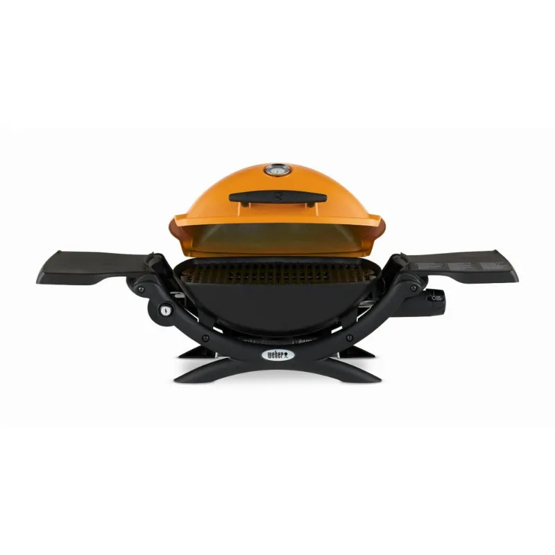 Photo 1 of ***GRILL PLATE IS MISSING****Weber Q 1200 Portable Single Burner Propane Gas Grill, Orange***GRILL PLATE IS MISSING****