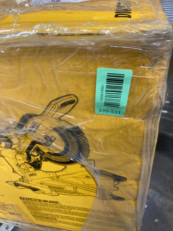 Photo 1 of **NOT IN ORIGINAL BOX***12-Inch Sliding Compound Dual-Bevel Miter Saw With Laser Guide, LED Light,Extension Table, 15-Amp, 4.13x12.99inch Cutting Capacity, With 40T And 120T TCT Miter Saw Blades