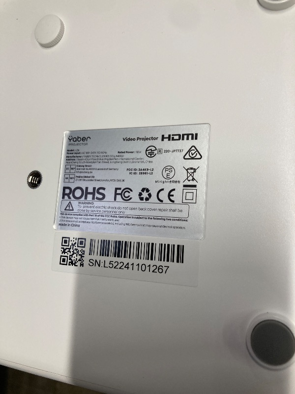 Photo 1 of [Sound by JBL & High Brightness] Yaber Projector with WiFi and Bluetooth, Auto Focus/Keystone Correction, 3D Sound Movie Proyector, Portable projector for Home & Outdoor