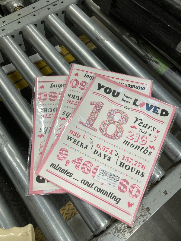 Photo 1 of   PACK  OF 3ATTLVV 18th Birthday Card,Happy 18th Birthday Gifts for Girls,Funny 18th Birthday Gift for Daughter Niece,Best 18 Year Old Bday Decorations for Girl