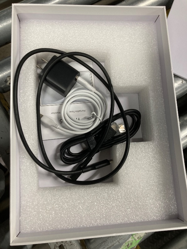 Photo 1 of 10.5" OLED Touchscreen Portable Monitor 2.5K 2560x1600, 100% NTSC, 54000:1 Contrast, Mini Second Touch Display with Protect Case & Speaker, USB-C, HDMI, Small Screen for Laptop Mini PC Phone, Silver