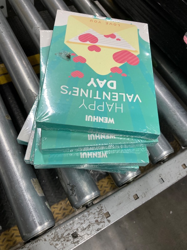 Photo 1 of PACK OF 6 WENHUI Gold Foil Valentines Day Cards - Valentine's Gifts Assorted Colors Funny Pun Cards