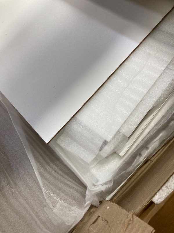 Photo 1 of ***BOX B -MISSING BOX "A" -SELLING AS PARTS ONLY*** COMHOMA Makeup Vanity Desk with Lights & 3 Way Mirror, Large Girls Vanity Table Set with Charging Station, 3 Lighting Modes & 360° View Mirror, 9 Drawers Dresser for Bedroom, White...MISSING PARTS