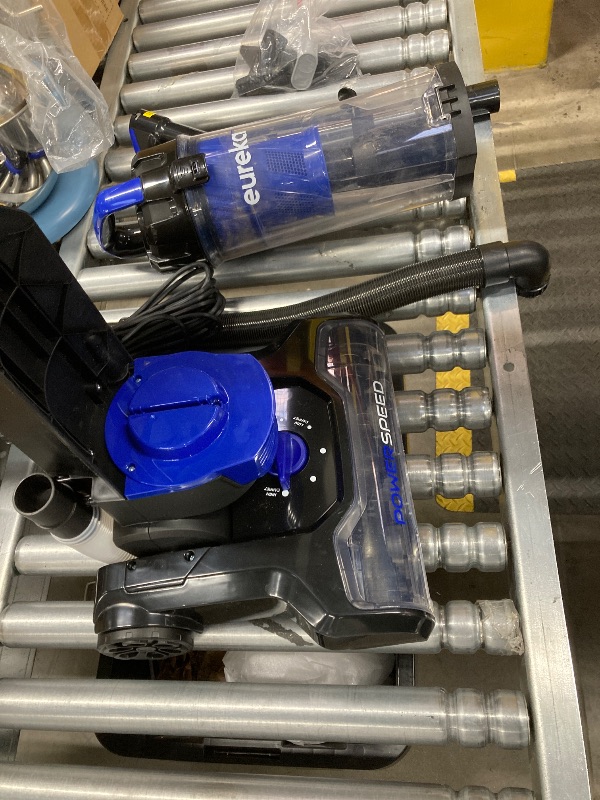 Photo 1 of ***DAMAGED, SELLING AS PARTS ONLY***  EUREKA Power Speed Lightweight Powerful Upright Vacuum Cleaner for Carpet and Hard Floor, Pet Turbo,