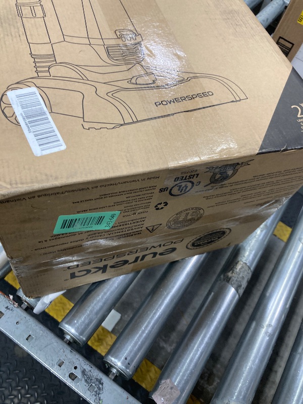 Photo 1 of ***DAMAGED, SELLING AS PARTS ONLY***  EUREKA Power Speed Lightweight Powerful Upright Vacuum Cleaner for Carpet and Hard Floor, Pet Turbo,