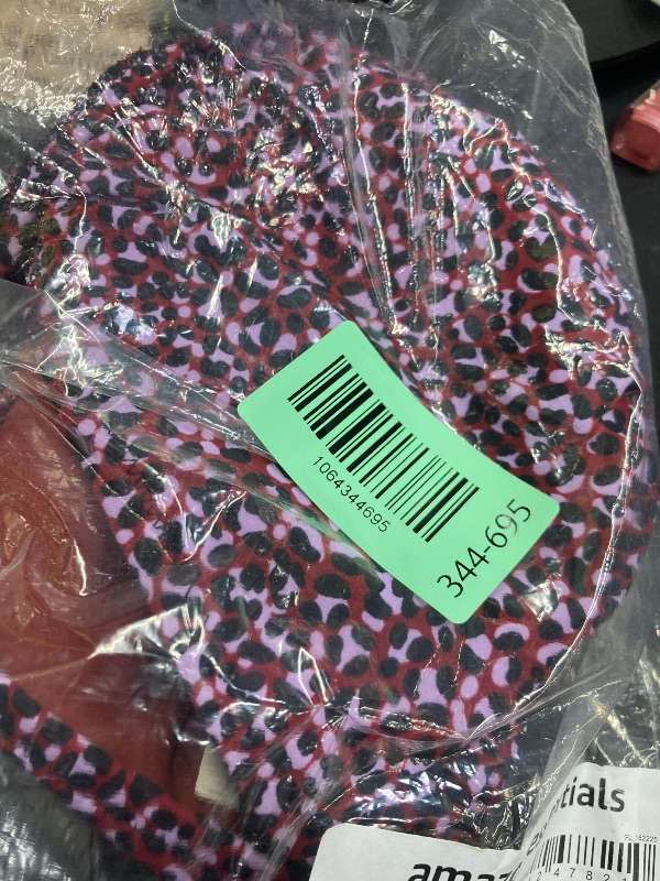 Photo 1 of Amazon Essentials Women's Light-Support Classic Bikini Swimsuit Top, Brick Red Leopard, XX-Large