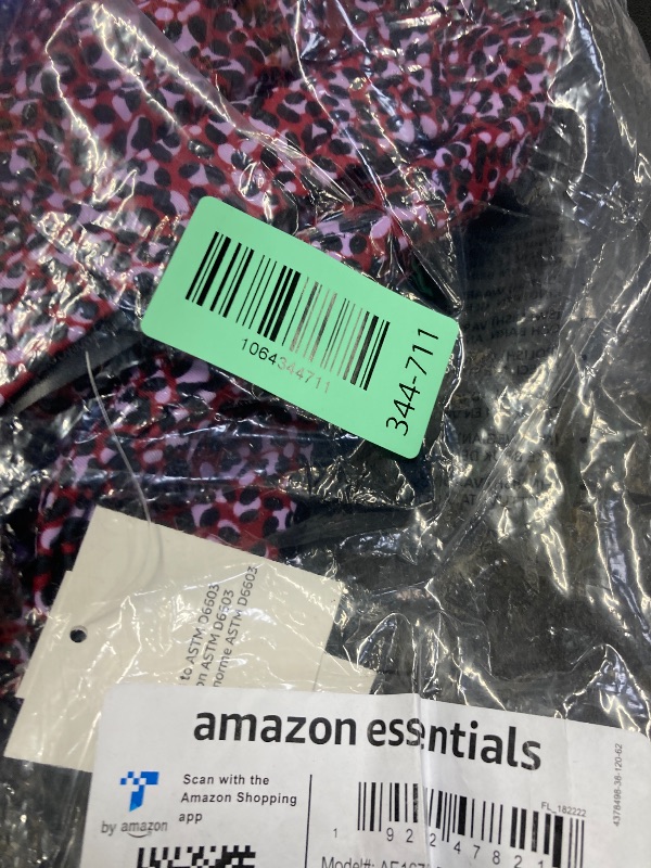 Photo 1 of Amazon Essentials Women's Light-Support Classic Bikini Swimsuit Top, Brick Red Leopard, XX-Large