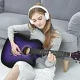 Photo 1 of ADM 38'' Acoustic Cutaway Guitar for Kids Beginner Kit with Free Lessons, Purple