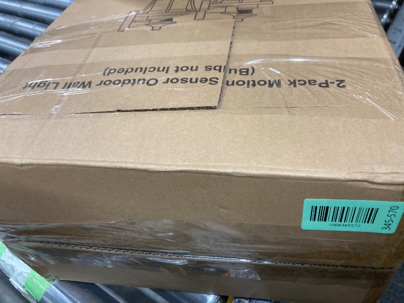 Photo 1 of 2 Packs Motion Sensor Outdoor Wall Lights - Upgrade Dusk to Dawn Porch Lighting, LED Exterior Lantern Fixture Wall Sconce, Waterproof Outside Light For House, Black Anti-Rust Lamp For Garage Doorway