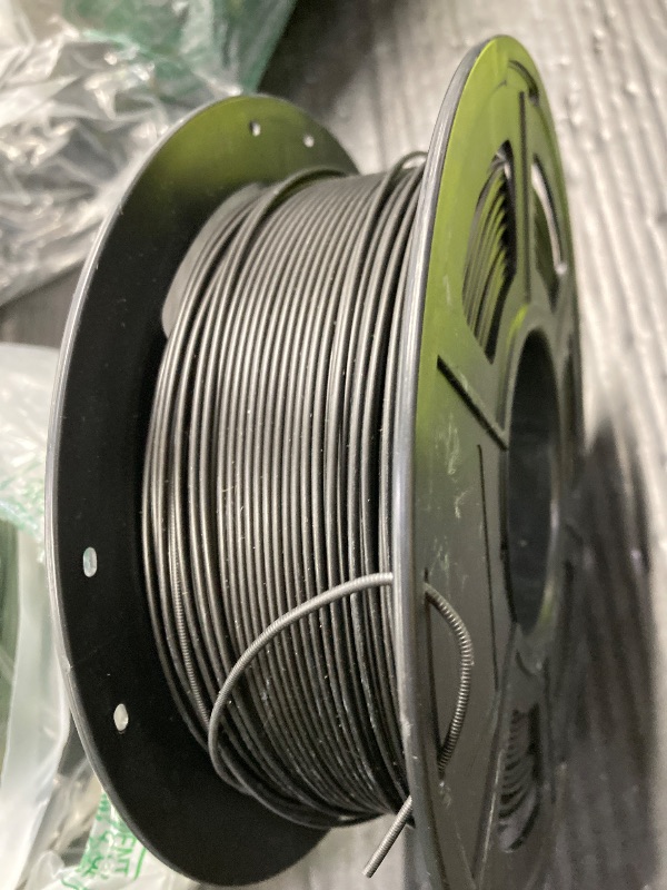 Photo 1 of ***WHITE & GREEN ARE BRAND NEW**BLACK IS A BIT USED****TECBEARS High Speed PLA Plus Filament 1.75mm, High Toughness 3D Printer Filament, High Flowable Rapid PLA+ for Fast Printing up to 600mm/s, 3 Pack 1kg Spool, Black+White+Olive Green***WHITE & GREEN AR