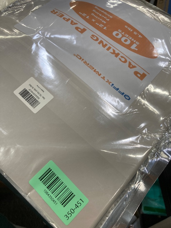 Photo 1 of 100 Sheets Newsprint Packing Paper for Moving - 12"x12" Unbleached Fragile Item Protector | 4.5lb Bulk Wrapping Paper, Bubble Wrap Alternative, Non-Scratch Box Filler (Eco-Friendly, No Wax)