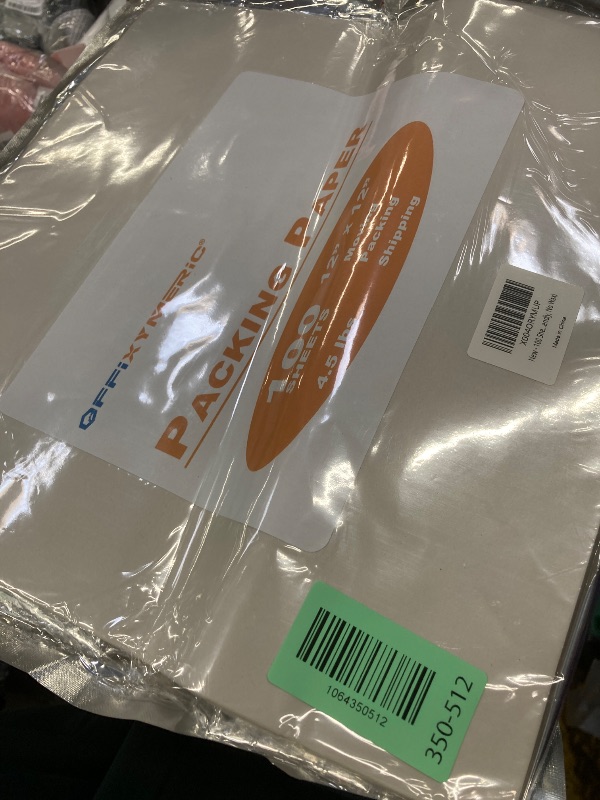 Photo 1 of 100 Sheets Newsprint Packing Paper for Moving - 12"x12" Unbleached Fragile Item Protector | 4.5lb Bulk Wrapping Paper, Bubble Wrap Alternative, Non-Scratch Box Filler (Eco-Friendly, No Wax)