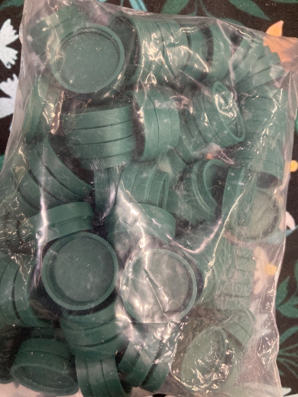 Photo 1 of 100 Pcs Christmas Light Bulb Socket Cover, C7 and C9 Socket Caps for Covering Holiday Outdoor Unused Open Stringers Light, Waterproof (Green)