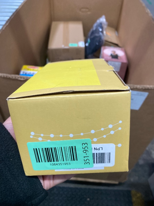 Photo 1 of 2 Pack 200 LED Solar String Lights for Outside, Solar Christmas Lights Outdoor Waterproof, Solar Outdoor String Light with 8 Lighting Modes for Xmas Tree Wedding Party Garden Decorations (Warm White)