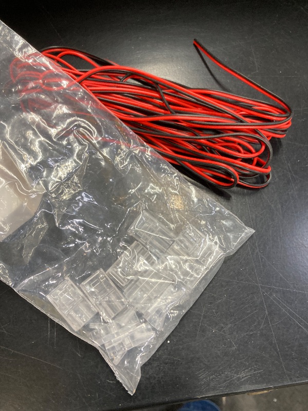 Photo 1 of 10 Packs Solderless LED Strip Connector Transparent Track Lighting Connectors Wire Strip Lights 16.4 ft Extension Cable Wire Cord for LED Light Speaker Electrical System(Chic Style, 2 Pin, 10 mm)