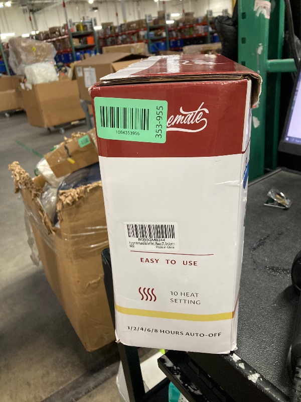 Photo 1 of ***NON-FUNCTIONAL*** Homemate Electric Heated Blanket Twin Size - 62"x84" Heating Blanket Twin Size 1/2/4/6/8 Hours Auto-Off 10 Heat Level Over-Heat Protection Flannel Sherpa