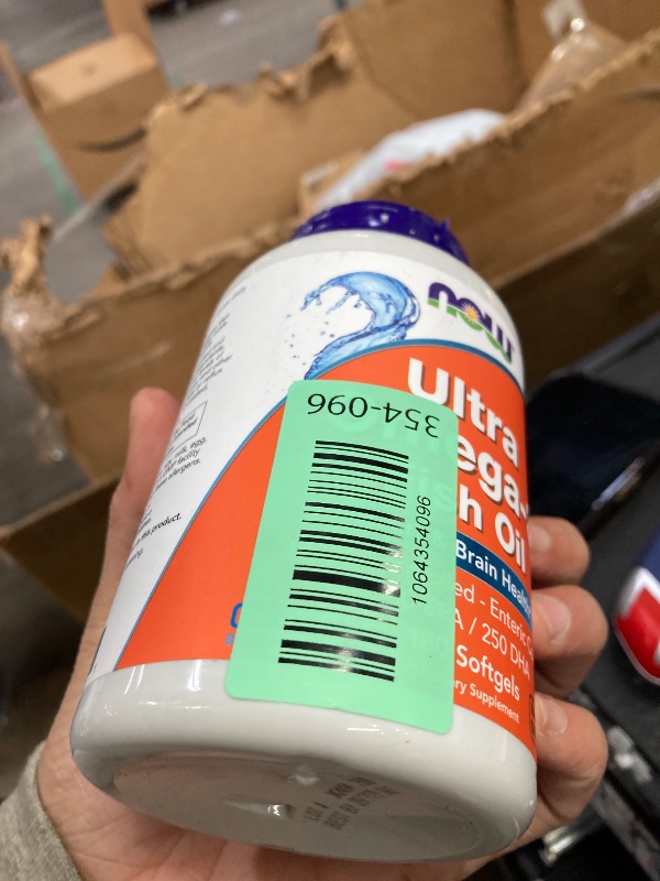 Photo 1 of ***BB 9/2029***NOW Foods Ultra Omega-3 Fish Oil Supplement Vitamin | 180 Soft Gels