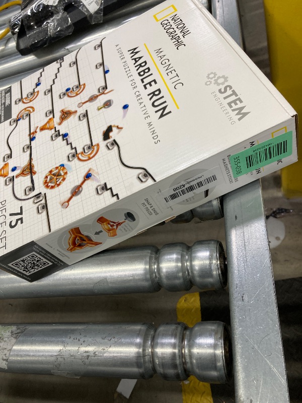 Photo 1 of ***MISSING PIECES SELLING AS PARTS ONLY*** National Geographic Magnetic Marble Run STEM Building Set for Kids & Adults with Magnetic Track & Trick Pieces & Marbles for Building A Marble Maze, STEM Project