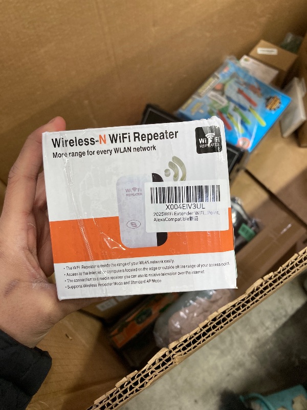 Photo 1 of 2025 WiFi Extender WiFi Range Extender, Wireless Internet Repeater, WiFi Extenders Signal Booster for Home Up to 5000 sq.ft and 45 Devices,1-Key Setup, Access Point, Alexa Compatible