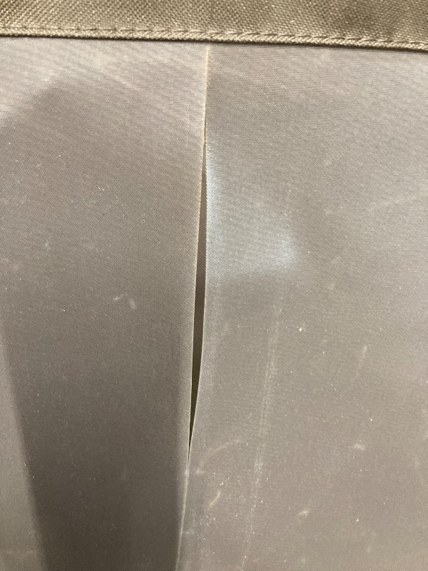 Photo 1 of **HAS CUT MARKS ON CHAIR BASE-SEE PICS***GVDV 3-Person Patio Swing with Canopy ,Outdoor Swing with Removable Cushions & 550lb Weight Capacity for Backyard, Balcony, Porch (Stripe)