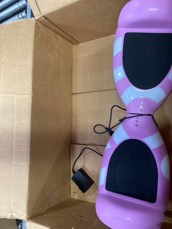 Photo 1 of **NOT IN ORIGINAL BOX**Jetson Litho X Hoverboard, Active Balance Technology, 500-Watt Motor, Up To 10 mph, Range of Up to 10 Miles, 3 Speed Modes, Illuminated Rims, Light-Up Body, Ages 12+, Gray, JLITHX-PUR