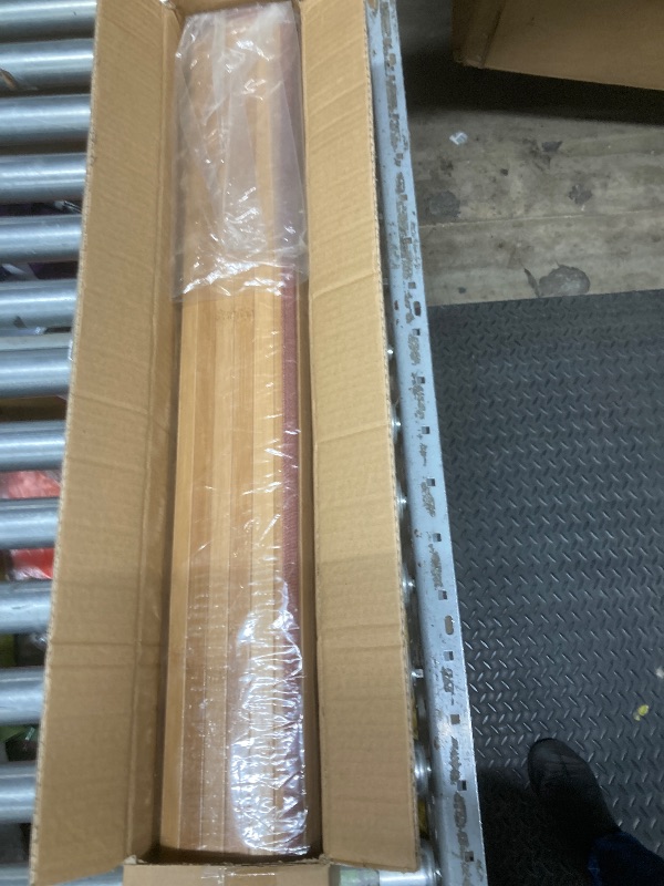 Photo 1 of 5' X 8' Floor Carpet, Bamboo Area Rug Floor Carpet Natural Bamboo Non-Slip Roll Runner Indoor Outdoor for Bathroom, Kitchen, Garden (60” x 96”)