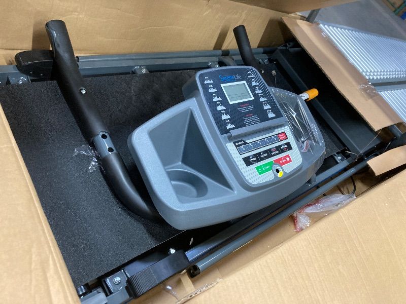 Photo 1 of ***DOES NOT WORK**PARTS ONLY***SereneLife - Electric Folding Treadmill Exercise Machine - Smart Compact Digital Workout Fitness Trainer w/ Bluetooth App Sync, Manual Incline Adjustment, For Walking, Running, Gym***DOES NOT WORK**PARTS ONLY***
