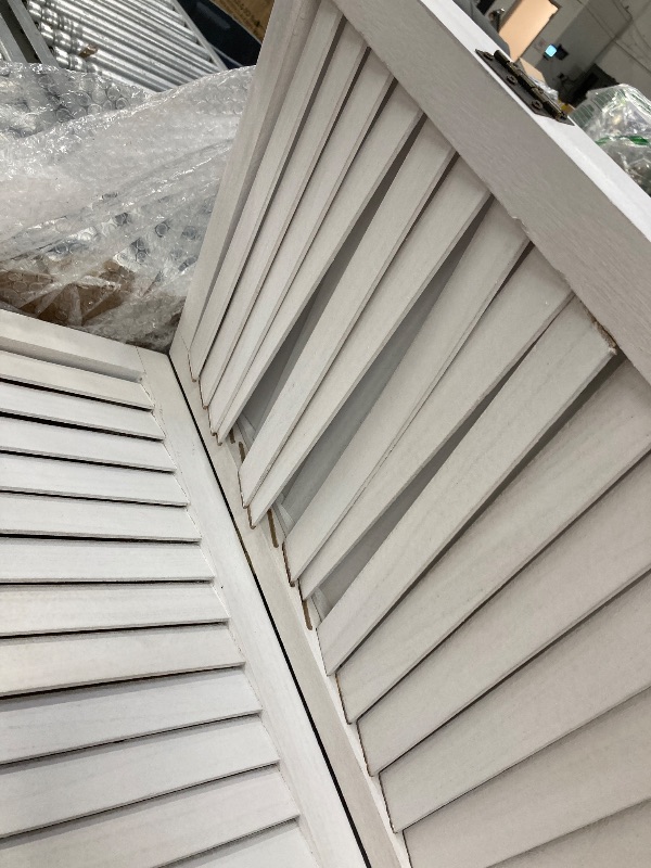 Photo 1 of ***SLATS FALLING OUT OF PLACE***3 Panel Room Divider Privacy Screen 5.57 Ft Tall Privacy Wall Divider 66.9" x 15.7" Each Panel Folding Wood Screen for Home Office Bedroom Restaurant***SLATS FALLING OUT OF PLACE***