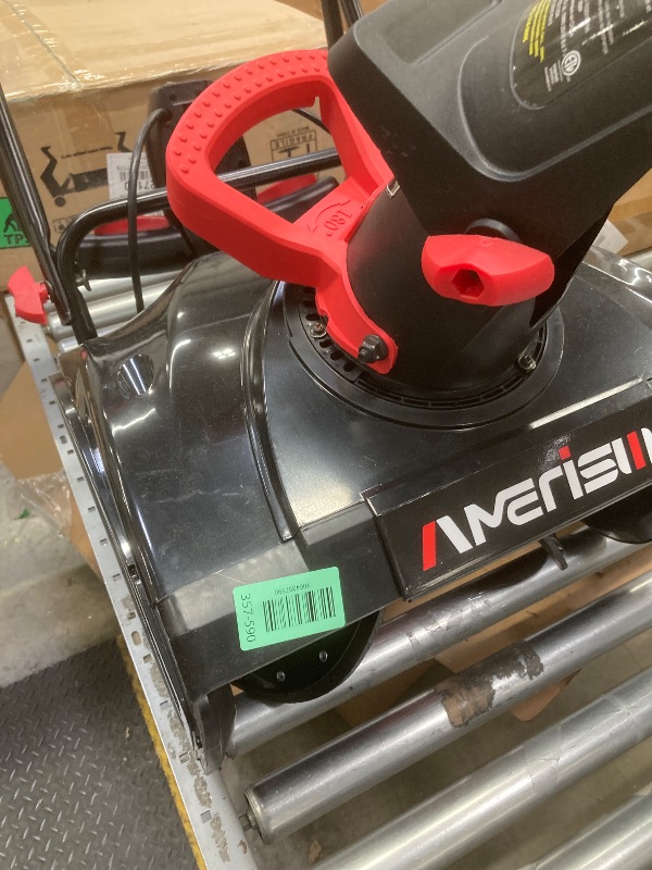 Photo 1 of **NO BOX**AMERISUN 18-Inch Electric Snow Blower, 30 FT Throw Distance, 15-Amp Corded Snow Thrower, 2200 RPM Motor, Lightweight Snow Removal Machine for Driveway,...