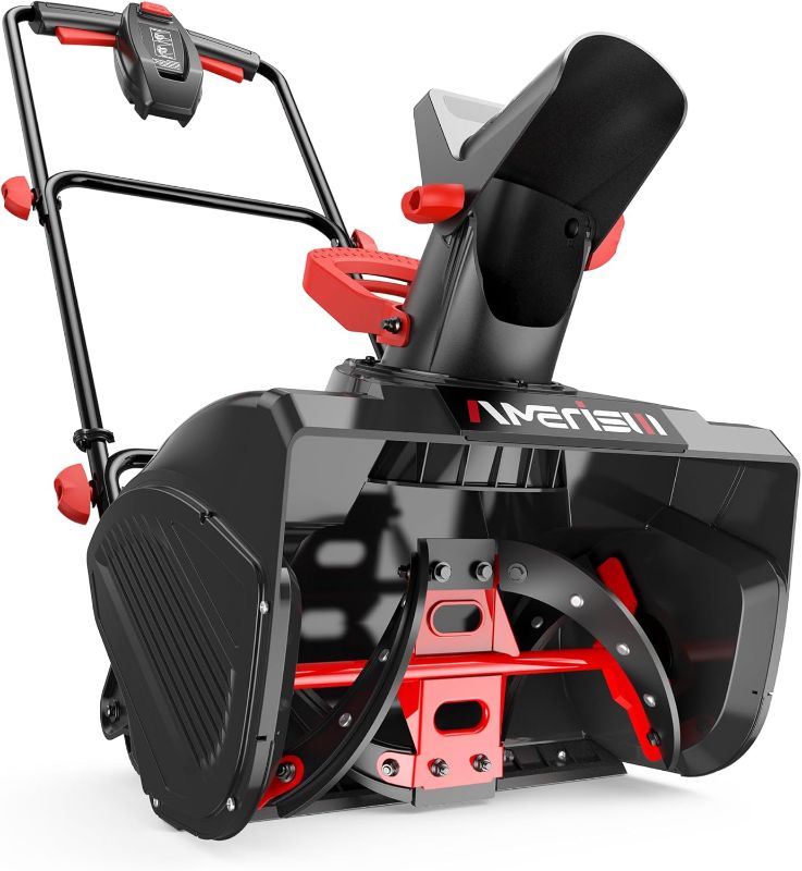 Photo 1 of **NO BOX**AMERISUN 18-Inch Electric Snow Blower, 30 FT Throw Distance, 15-Amp Corded Snow Thrower, 2200 RPM Motor, Lightweight Snow Removal Machine for Driveway,...