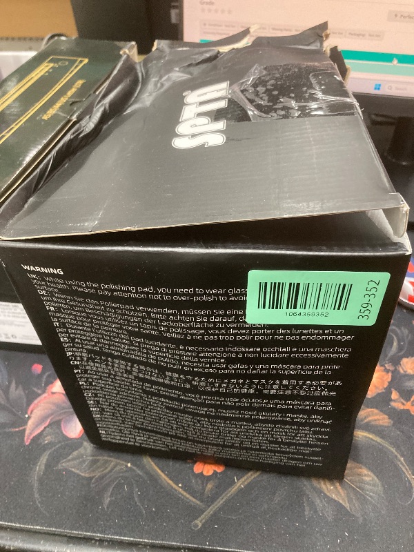 Photo 1 of *Water damaged to box* SPTA Polishing Pads, 5Pc 6 Inch 150mm Orbital Buffer Polisher Pads and 1Pc Microfiber Buffing Pads, Foam Polish Pad for Compounding, Polishing and Waxing, for 6''/150mm Backing Plate Car Polisher
