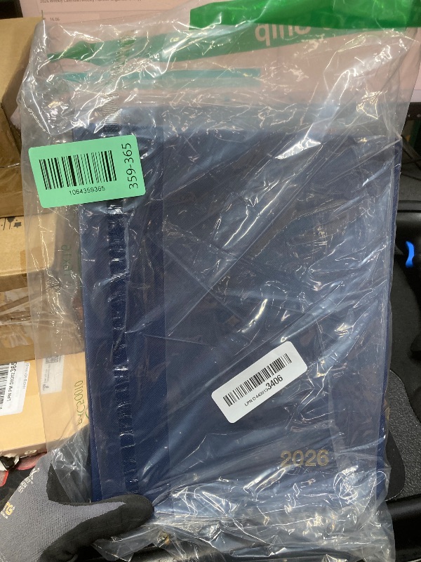 Photo 1 of 2026 Textured Cover Weekly Monthly Planner, 8"x10": 14 Months (November 2025 - December 2026) / 2026 Calendar / 2026 Weekly Calendar/Weekly Planner Organizer (Navy)