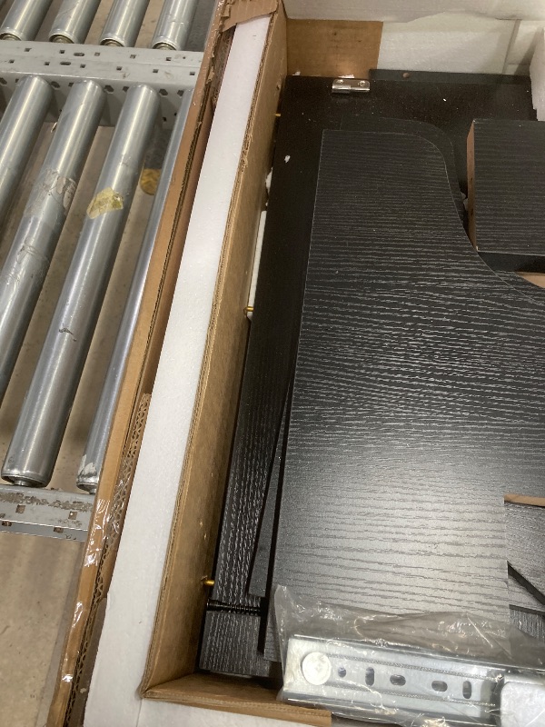 Photo 1 of *Chipped/scratches* iPormis 59" Extendable Round Dining Table for 6, Modern Kitchen Table with Sturdy Wooden Base, Dining Room Table with Thickened MDF Board, Perfect for Small Space, Black
