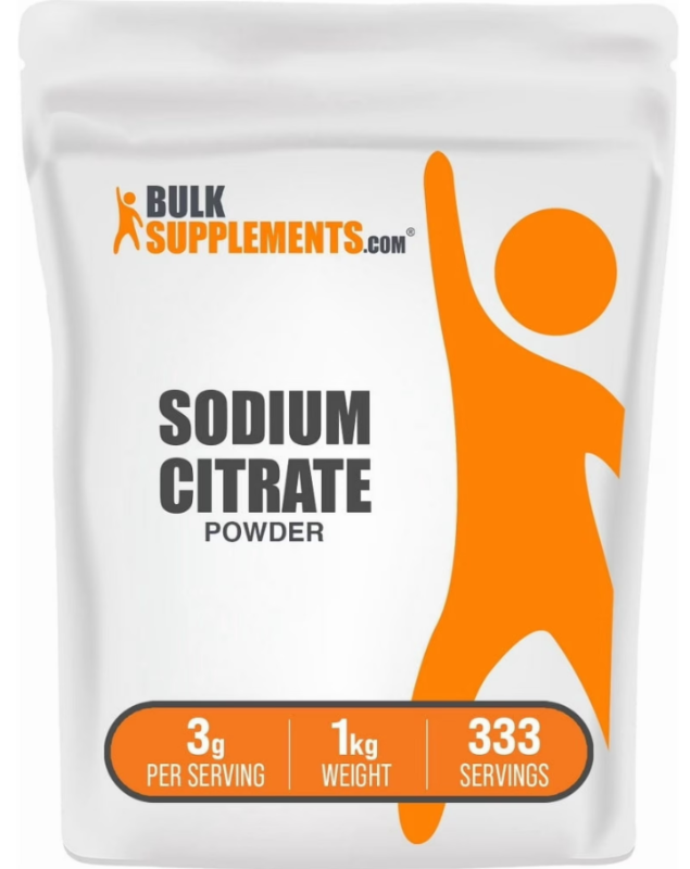 Photo 1 of *BBD July 31, 2028* BulkSupplements Sodium Citrate Powder - 3g per Serving - 1 Kilogram (2.2 lbs) - 333 Servings
