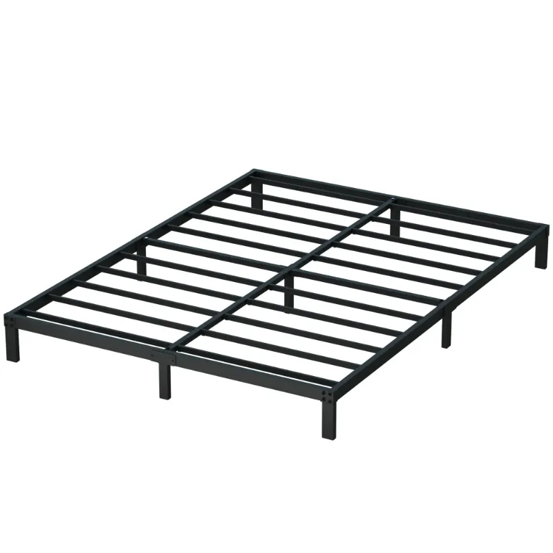 Photo 1 of *Minor scratches* Maenizi Queen Bed Frame Needed Low 7 inch Heavy Duty Metal Platform BedFrame Queen Size with Steel Slats, Easy Assembly, Black