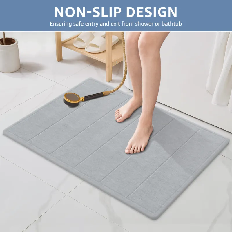 Photo 1 of *Dent on corner* Othway Stone Bathmat, Grey