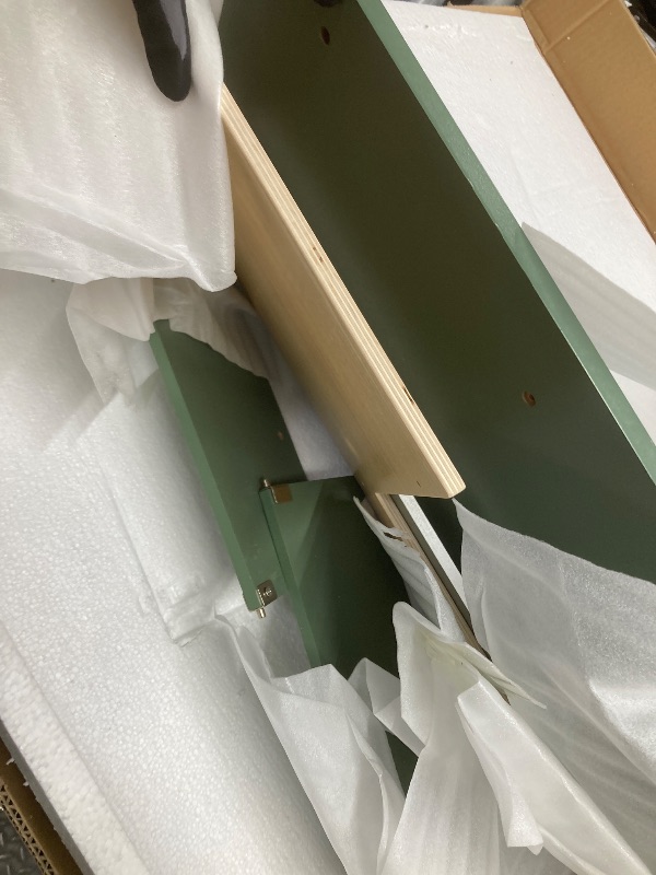 Photo 1 of *Small scratches* Robud Kids Wooden Toy Oven Kitchen Play Set Kids Pretend Playset Toy with Play Food for Kids Boys Girls Age 3+,Vintage Green
