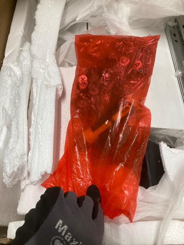 Photo 1 of *Piece damaged* GarveeHome White Dresser, Modern 5 Drawer Dresser for Bedroom with Gold Handle and Large Drawer, Wood Double Chest of Drawers and Storage Organizer for Living Room, Hallway, Entryway