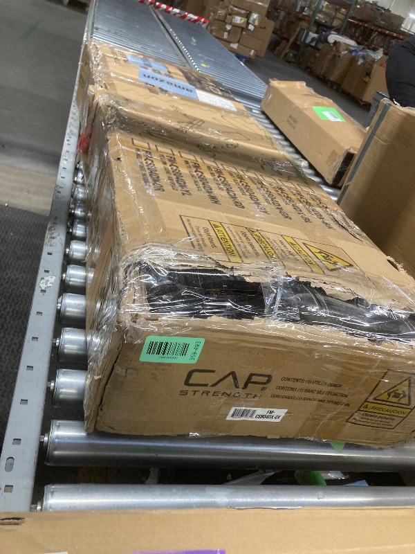 Photo 1 of *Dirty* CAP Barbell Deluxe Utility Weight Bench, Gray (FM-CS804DX-GY)