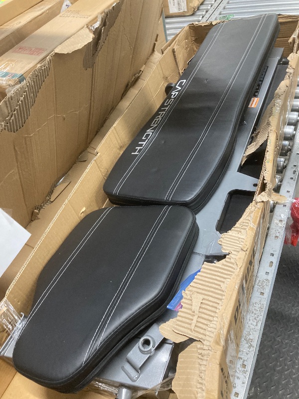 Photo 1 of *Dirty* CAP Barbell Deluxe Utility Weight Bench, Gray (FM-CS804DX-GY)